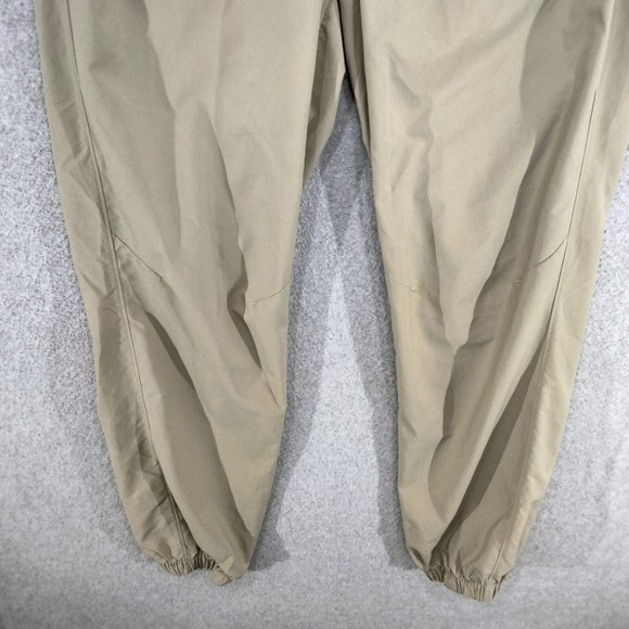 Hurley Jogger Pants Mens Size L Khaki Drawstring Mesh Lining Athleisure Nylon - Picture 3 of 13